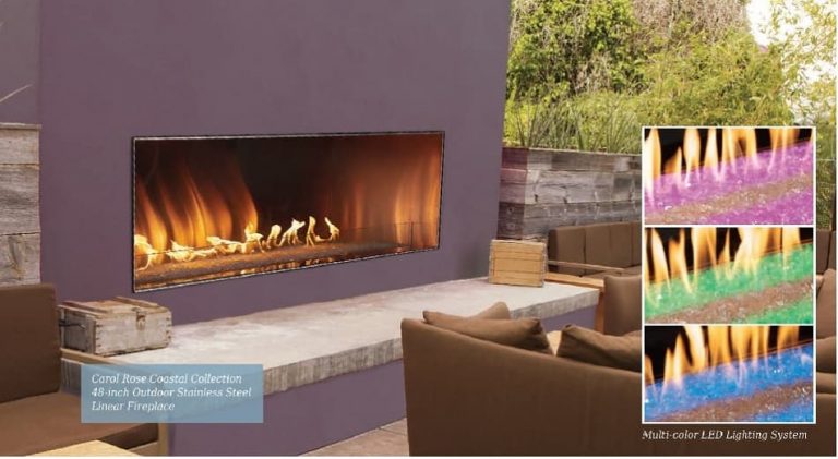Carol Rose Coastal Fire Pit Burner El paso Fireplaces